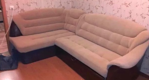 Перетяжка углового дивана. Ивановское